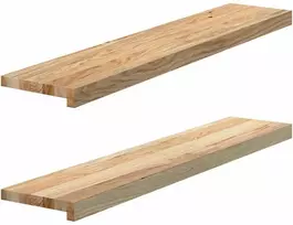 Palangės, 2 vnt, 100x20x2 cm, neapdorotas ąžuolo medienos