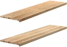 Palangės, 2 vnt, 160x40x2 cm, neapdorotas ąžuolo medienos