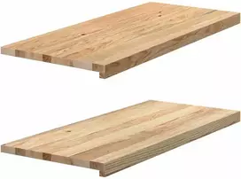 Palangės, 2 vnt, 90x40x2 cm, neapdorotas ąžuolo medienos