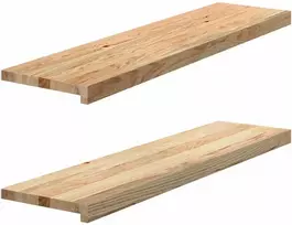 Palangės, 2 vnt, 100x30x2 cm, neapdorotas ąžuolo medienos