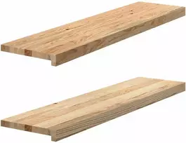 Palangės, 2 vnt, 100x25x2 cm, neapdorotas ąžuolo medienos
