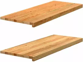 Palangės, 2 vnt, šviesiai rudos, 100x40x2 cm, ąžuolo medienos