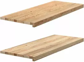 Palangės, 2 vnt, 100x40x2 cm, neapdorotas ąžuolo medienos