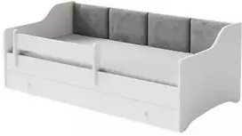 Luco Vaikiška lova su paminkštinimu Erikas 160x80 Pilka