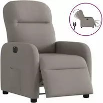 Fotelis Elektrinis atlošiamas krėslas, taupe spalvos, audinys