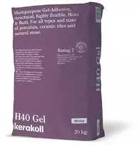 Kerakoll H40 Gel (balti), 20 kg, ypatingai elastingi klijai C2TE S1