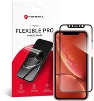 Hibridinis stiklas iPhone XR / 11 Forcell Flexible 5D juodas