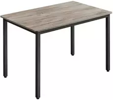 Songmics Vasagle Valgomasis stalas 70 x 110 x 77 cm pilkšvai margas matinis juodas