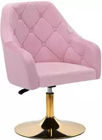 Activeshop Pasukamas fotelis 4Rico QS-BL14G Velvet Rožinė
