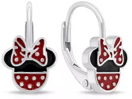Brilio Silver Minnie Mouse sidabriniai kabantys auskarai EA1136W