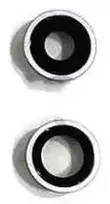 iPhone 11 kameros stikliukas su rėmeliu Violetinė (2pcs) ORG