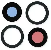 iPhone 14/14 Plus kameros stikliukas su rėmeliu Midnight (2pcs) ORG