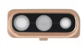 Samsung A505 A50 2019/A705 A70 2019 kameros stikliukas su rėmeliu rausvas (Coral) ORG