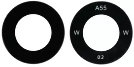 Samsung A356 A35 5G/A556 A55 5G kameros stikliukas Juodas (lens Wide) 1pcs (service pack)