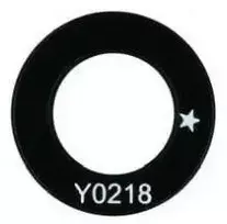Samsung A135/A137 A13 4G/A136 A13 5G kameros stikliukas Juodas (Main lens) 1pcs (service pack)