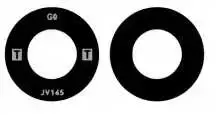 Samsung S906 S22 Plus kameros stikliukas Juodas (lens Tele) 1pcs (service pack)