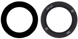 Samsung S911/S916 S23/S23 Plus kameros stikliukas Juodas (lens Main/UW) (service pack)
