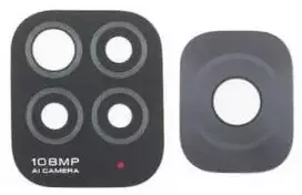 Xiaomi Redmi Note 11S/Redmi Note 11 Pro kameros stikliukas Juodas 108MP (only lens 2pcs) ORG