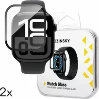 Wozinsky Full Glue Apsauginis stiklas with Juodas Frame Apple Watch Series 10 46mm (2 vnt.)