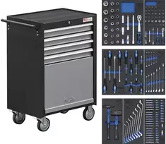 Bgs Technic Įrankių spintelė | 4 stalčiai | 151 vnt. (4086)