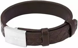 Armani Vyriška odinė apyrankė su „Eagle Logo“ EGS3135040