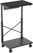 Podstawka „NanoRS“ vežimėlio stovas su ratukais CPU kompiuteriui su lentyna, maks. 80 kg, reguliuojamas aukštis 550–850 mm, RS430