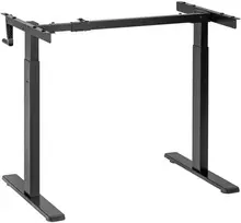 Maclean rašomasis stalas, rankinis aukščio reguliavimas, be viršaus, darbui sėdint ir stovint, maks. 60 kg, aukštis 120 cm, MC-790NG