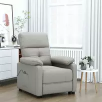 Fotelis Elektrinis atlošiamas krėslas, taupe spalvos, audinys