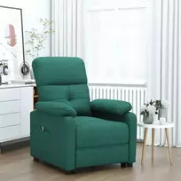 Fotelis Elektrinis atlošiamas krėslas, tamsiai žalios spalvos, audinys