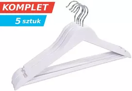 RONDO medinė kabykla, 5 vnt., balta
