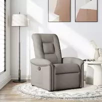 Fotelis Atlošiamas krėslas, taupe spalvos, audinys
