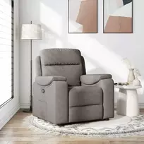 Fotelis Atlošiamas krėslas, taupe spalvos, audinys