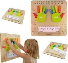 MASTERKIDZ Mokymasis skaičiuoti „Flex Montessori“ sieninė sensorinė lenta
