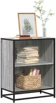 knygų spintelė Pilka Sonoma 60x35x76 cm Engineered Wood