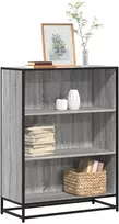 knygų spintelė pilka Sonoma 80,5x35x107,5cm inžinierinė mediena
