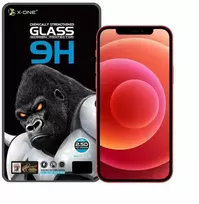 X-ONE Full Cover Extra Strong Matte - for iPhone 13/13 Pro/14/16e / 17e tempered glass 9H