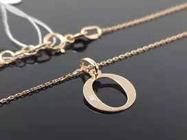 Best Diamonds Auksinė grandinėlė su raidele O ir briliantu