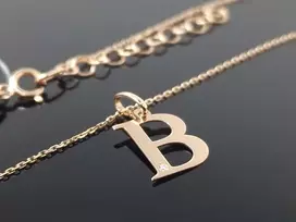 Best Diamonds Auksinė grandinėlė su raidele B ir briliantu
