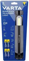 VARTA prožektorius LED Work flex telescope light 250lm 18646 + 4 x batteries R6 (AA)