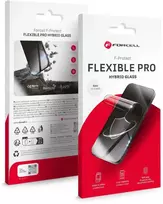 Hybrid glass to iPhone 16 PRO MAX Forcell Flexible 5D juodas