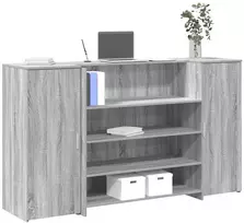 Registratūra, pilkas ąžuolo, 180x50x103,5 cm, apdirbta mediena