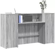 Registratūra, pilkas ąžuolo, 180x50x103,5 cm, apdirbta mediena