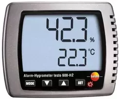 Drėgmės ir temperatūros matuoklis Testo 608-H2 su metrologine patikra