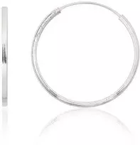 Sidabriniai auskarai –žiedai - 1.7 g. - 25 mm.