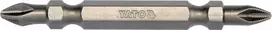 Toya Sa Poland Antgalis kryžminis dvipusis 1/4"x 65 mm, dydis PH2-PH2, S2 10 vnt. (YT-04812)
