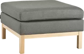Sofa Customform Pufas, Medžio Apdaila, 70x70 cm, Pilkas