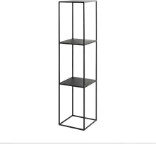 Customform Knygų stovas, TENSIO PILLAR 3F, 140x30 cm, Juoda