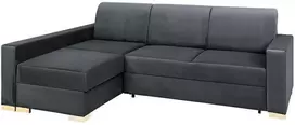 Customform Kampinė Sofa-Lovalaukė, STABLE, 95x232 cm, Pilka Gelsvai Violetinė