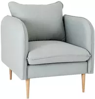 Fotelis Customform Kėdė, POSH WOOD- platyna(et90), 89x80x90 cm, Platinos Pilka