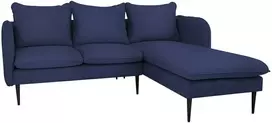 Customform Kampinė sofa, POSH P Juodas, 89x210 cm, Juoda